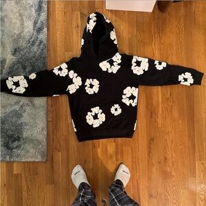 Denim Tears Black Hoodie | Streetwear Pullover Sweatshirt